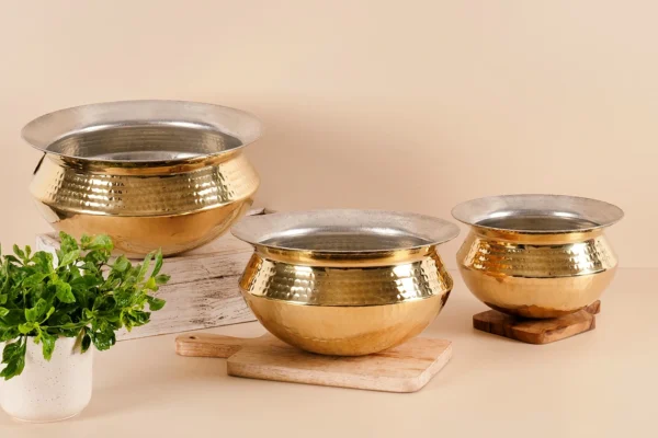 Brass Patili / Degchi - Naturally Non Stick , Non Toxic, Teflon Free - Image 2